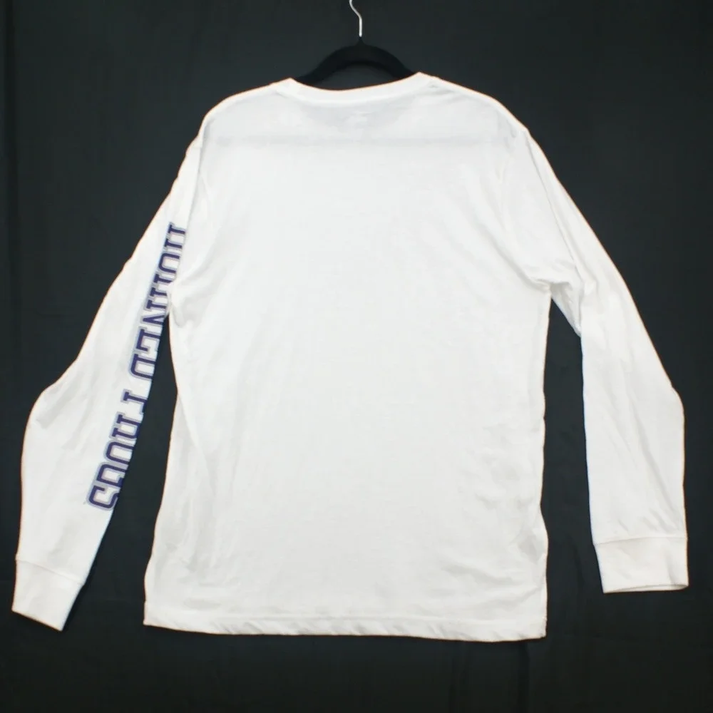 TCU Horned Frogs Shirt Mens L White Rivalry Threads 91 Long Sleeve NWT NCAA